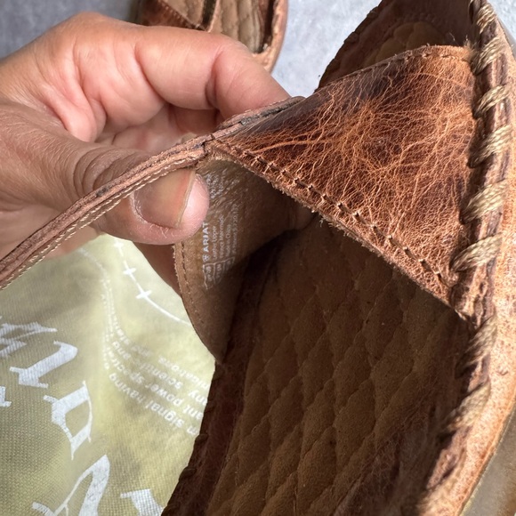 Ariat Shalimar Tan Leather Sandals - Picture 6 of 8